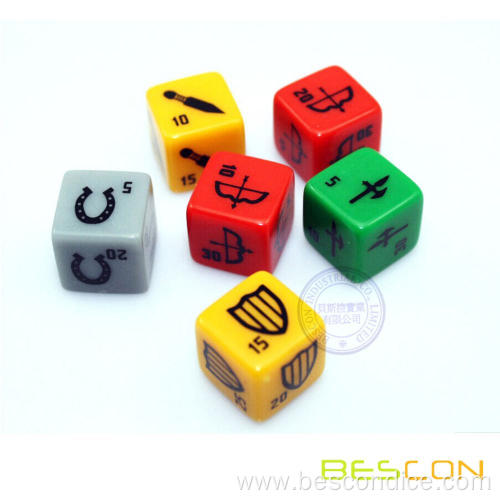 16mm Colorful Custom Printing Dice Cube